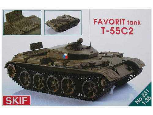 SK-231 SKIF Чешский учебный танк Т-55С2 "Фаворит" (1:35)