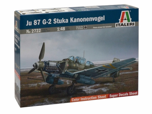 2722 Italeri Немецкий бомбардировщик JU 87 G-2 Stuka Kanonenvogel (1:48)