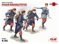 35682 ICM Фигуры Французская пехота (1914г.), (4 фигуры) (1:35)