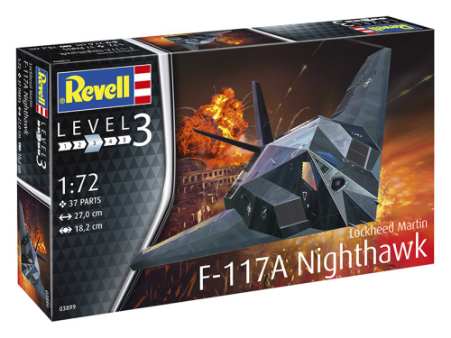 03899 Revell Американский ударный самолёт F-117A Nighthawk Stealth Fighter (1:72)