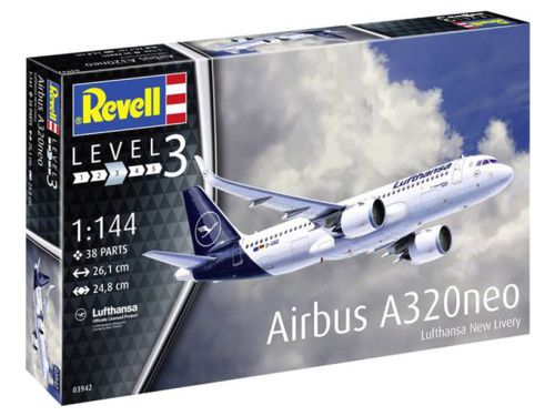 63942 Revell Подарочный набор с моделью самолёта Аэробус A320 Neo (1:144)