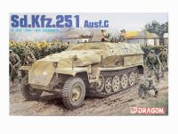 6187 Dragon Немецкий полугусеничный БТР Sd.Kfz.251/1 Ausf.C с 4-мя фигурами (1:35)