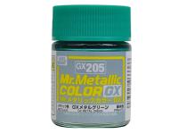 GX205 Mr.Hobby Mr.Metallic Color GX: Зеленый металлик, 18 мл.