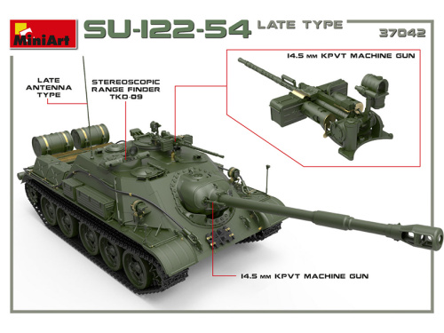 37042 MiniArt СУ-122-54 позднего типа (1:35)
