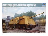 01516 Trumpeter Немецкий железнодорожный броневагон Panzerjager-Triebwagen 51 (1:35)