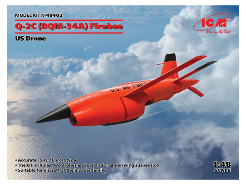 48403 ICM Американский беспилотный самолет BQM-34А (Q-2C) Firebee (1:48)