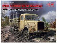 35453 ICM KHD S3000/SS M Maultier, Германский полугусеничный грузовой автомобиль ІІ МВ (1:35)