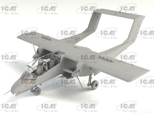 DS4803 ICM Набор: Cessna O-2A, OV-10А Bronco, пилоты и техники (5 фигур) (1:48)