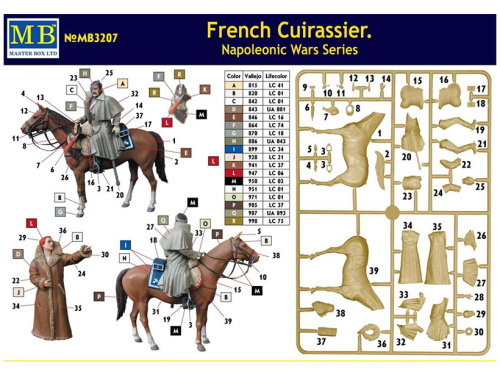 3207 Master Box Французский кирасир, серия Наполеоновских войн (1:32)