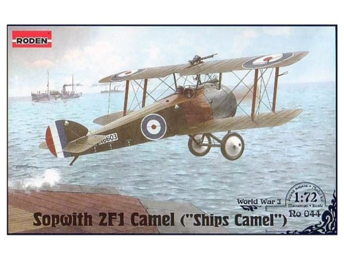 Rod044 Roden Британский одноместный истребитель Sopwith Camel 2F1 (1:72)