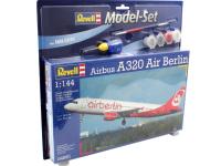 64861 Revell Подарочный набор. Пассажирский авиалайнер Airbus A320 авиакомпании AirBerlin (1:144)