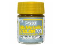 GX203 Mr.Hobby Mr.Metallic Color GX: Желтый металлик, 18 мл.
