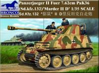 CB35097 Bronco САУ Panzerjaeger II fuer 7.62cm PaK 36 (Sd.Kfz. 132) Marder II D (1:35)