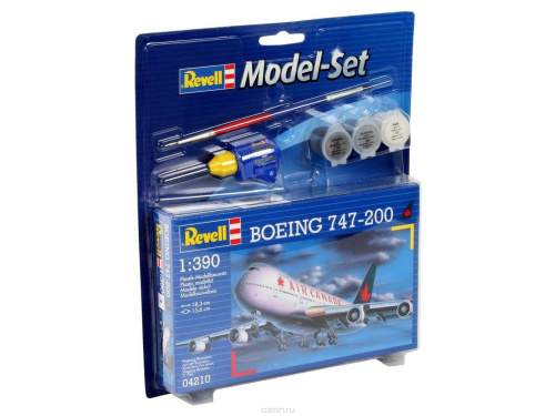 64210 Revell Подарочный набор с моделью самолета Boeing 747 (1:390)