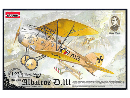 Rod026 Roden Немецкий истребитель-биплан Albatros D.III (1:72)