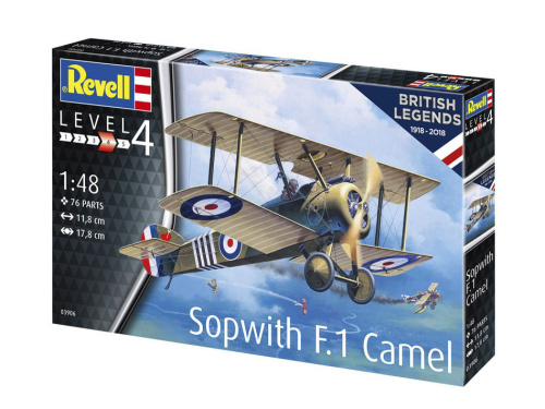 03906 Revell Британский одноместный истребитель Sopwith F.1 Camel (1:48)