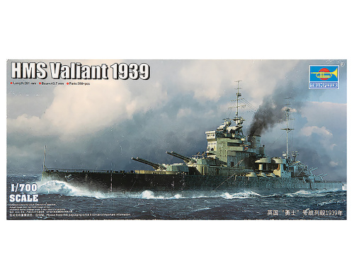 05796 Trumpeter Корабль HMS Valiant 1939г. (1:700)