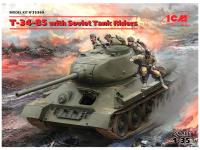 35369 ICM Советский танк Т-34-85 с танковым десантом (1:35)