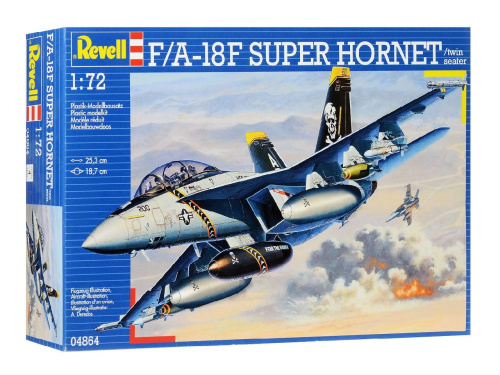 04864 Revell Американский палубный истребитель-бомбардировщик F/A-18F Super Hornet (1:72)