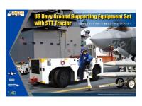 K48115 Kinetic Набор снаряжения US Navy Ground Supporting Equipment Set и STT Tractor (1:48)