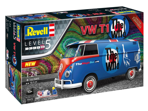 05672 Revell Подарочный набор фургон VW T1 "The Who" (1:24)