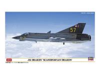 02330 Hasegawa Истребитель шведских ВВС J35 Draken "Scandinavian" (1:72)