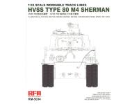 RM-5034 RFM Набор рабочих траков Type 80 для HVSS M4 Sherman (1:35)