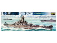 49607 Hasegawa Американский линкор South Dakota (1:700)