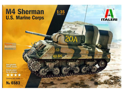 6583 Italeri Американский средний танк M4A2 "Шерман" корпуса морской пехоты (1:35)